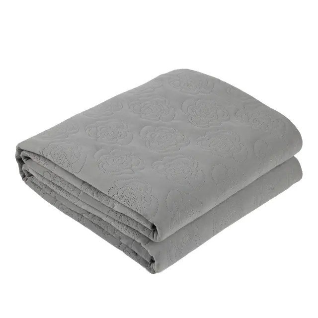 Κουβερλί 240x250 King Size Happy Das Home 0287 Grey 100% Microfiber 3