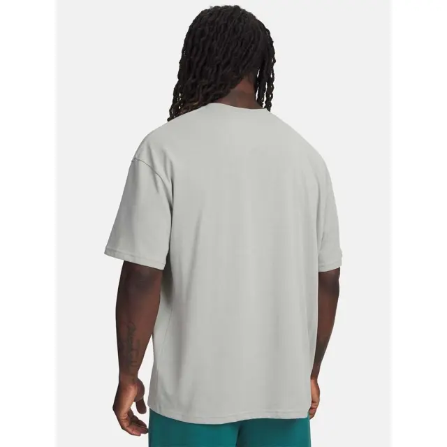 Under Armour Men's Heavyweight Wordmark Shortsleeve T-Shirt Γκρι 6009266-069 (Under Armour) 2