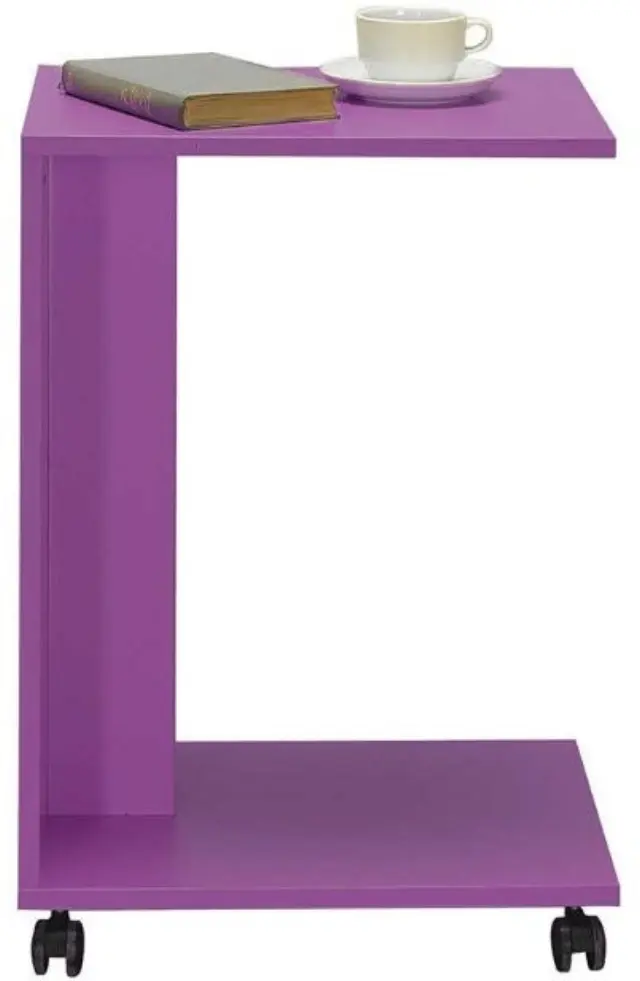 Τραπεζάκι SHP-108-UU C-Shape Μοβ 35x65x45cm 2