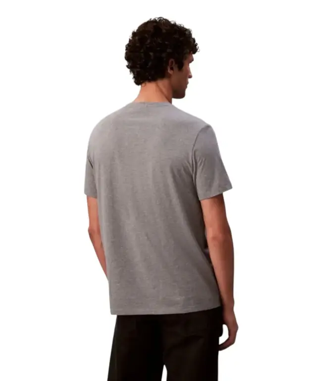 Calvin Klein - Ανδρικό T-shirt Cotton Badge Regular Fit LV04RC272G-P7E Γκρι 3