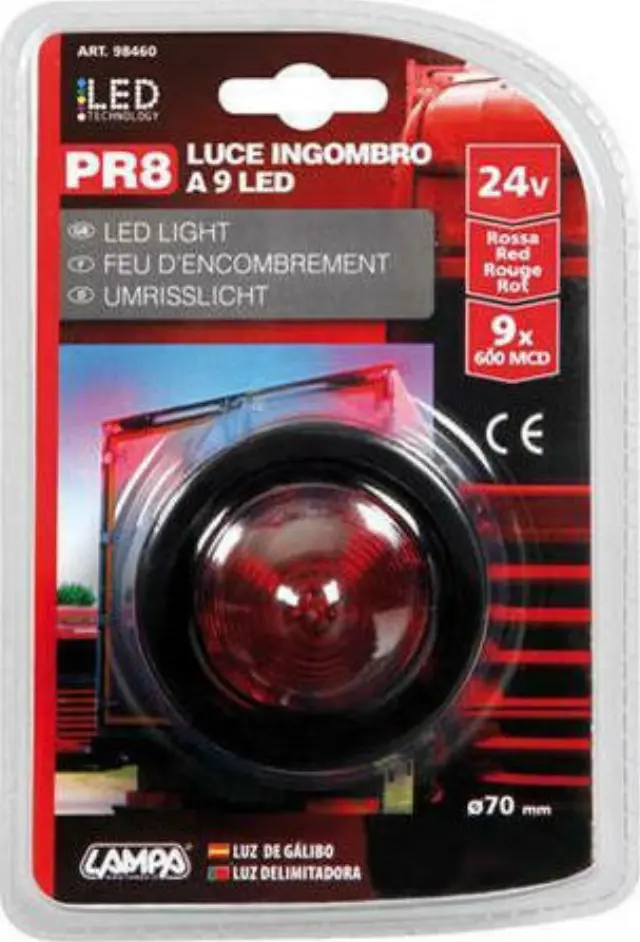 Lampa 9 Led light 24V - Κόκκινο 98460 3