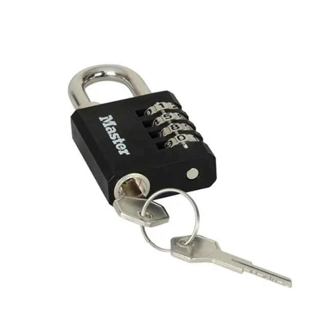 Master Lock 7641EURDBLK - Λουκέτο συνδυασμού εσωτερικού χώρου με κλειδί 2