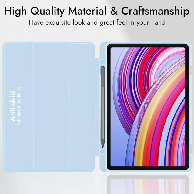 Techsuit - Flex Trifold (με Βάση για Pen) - Xiaomi Redmi Pad 2 Pro - Sky Blue 3