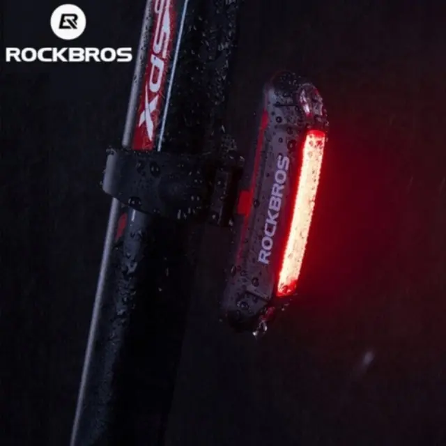 Rockbros A54BK Πίσω Φως Ποδηλάτου + Καλώδιο Micro USB - USB-A - Μαύρο 2