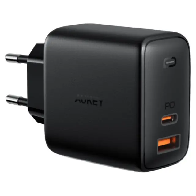 Aukey PA-B3 Omnia Mix 65W Dual-Port PD GaN Charger Black