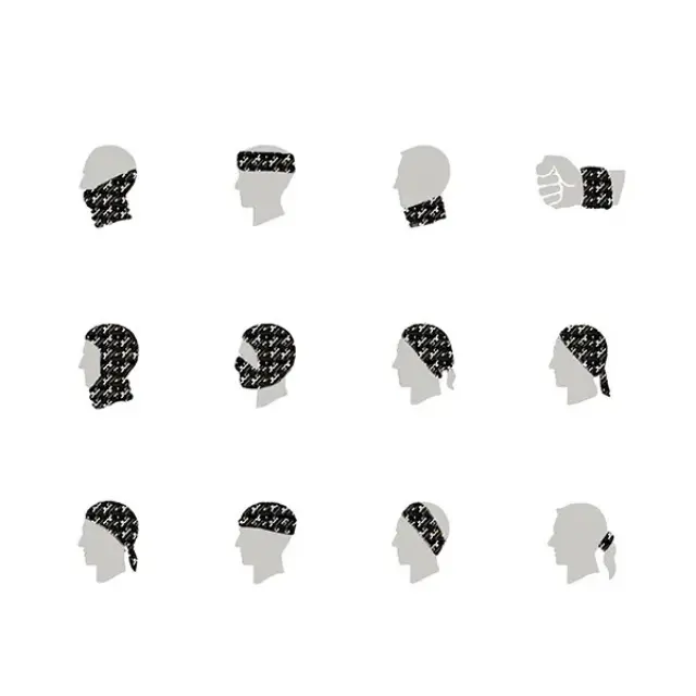 Μπαντάνα JLC Bandana για ψάρεμα και outdoor χρήσεις Λευκό 2