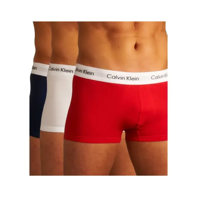 Calvin Klein Ανδρικό Boxer RWB - Τριπλό Πακέτο, Χρώμα Κόκκινο Ginger/Pyro Μπλε/Λευκό