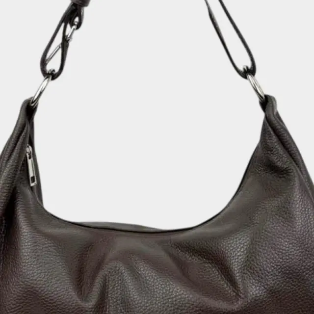 Γυναικείο Τσάντα Italian Leather Crescent Design Shoulder Bag 58038 | Coffee - #CG58038-Coffee Καφέ - ONESIZE 2