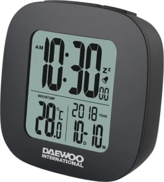 Ψηφιακό ρολόι-ξυπνητήρι Daewoo DCD-26B Black