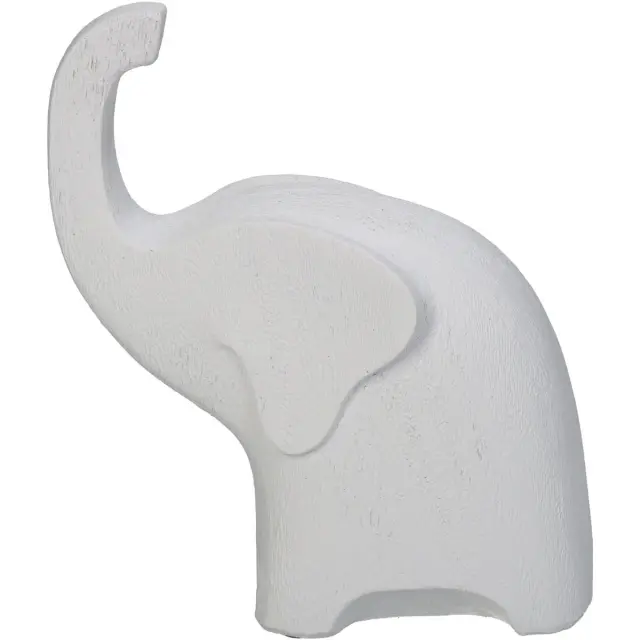 Διακοσμητικό Ελέφαντας Λευκό Polyresin 12.5x6.5x15cm