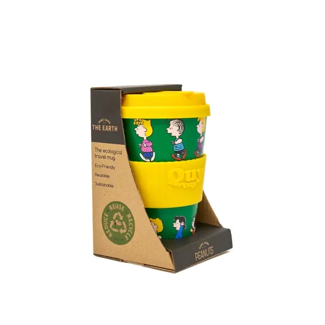 Quy Cup Επαναχρησιμοποιούμενο Ποτήρι Peanuts (R-Pet) 400ml: Snoopy Race 2