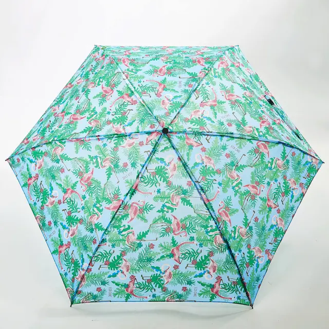 Eco Chic Recycled mini Umbrella / Ομπρέλα Σπαστή (2 σχέδια) Flamingo 3