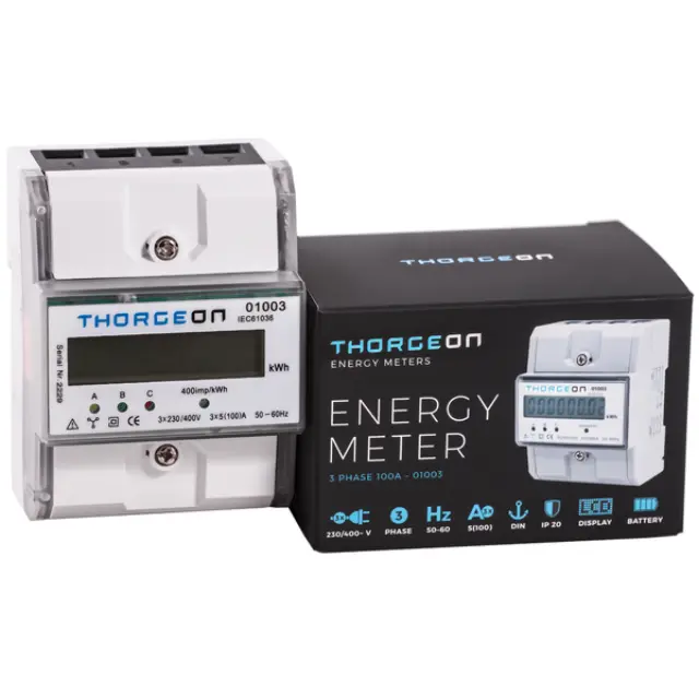 3-Phase DIN Energy Meter 100A