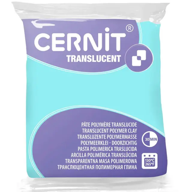 Πολυμερικός Πηλός Cernit Translucent No641 - Jade - 56gr