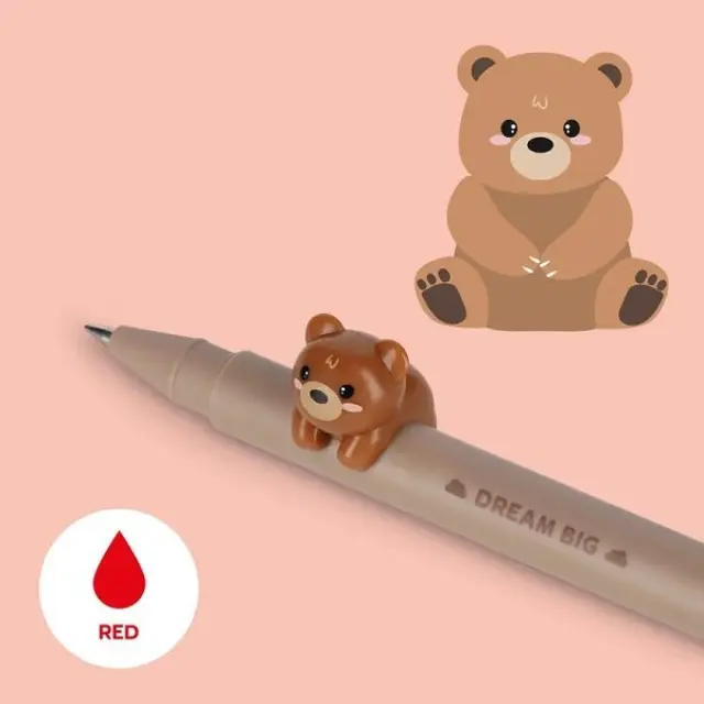 Legami Στυλό Gel Bear Red Ink 0.5mm / CPP0003 (Legami) 2