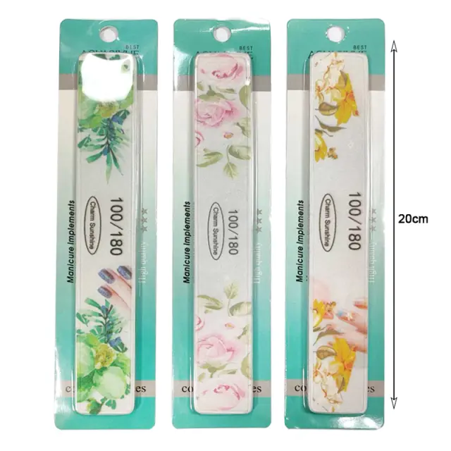 Λίμα νυχιών Διπλής Όψης 100/180 12τμχ - Nail File 12pcs 091127 2