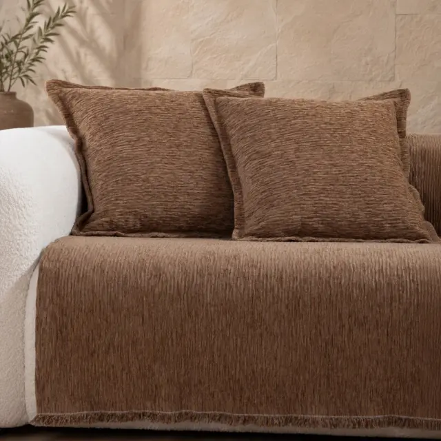 Μαξιλάρι Διακοσμητικό Venezia 50x50 Nef Nef Homeware, ΕΞΩΤ:58%ΑΚΡ-25%BAMB-17% ΠΟΛ ΕΣΩΤ:100%ΠΟΛ - BROWN (041396) 3