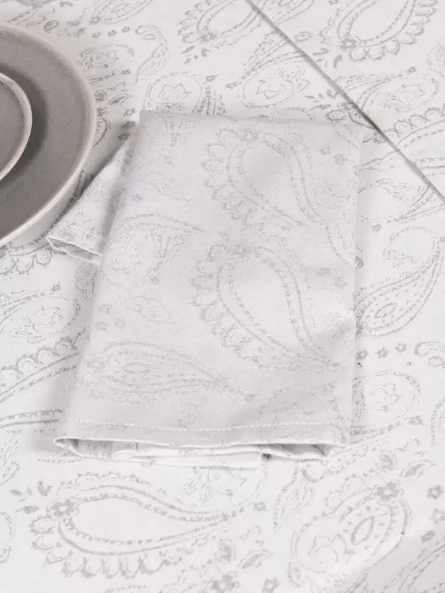 Πετσέτες Φαγητού 42x42 Σετ 4Τεμ Nima Flow Gray 40% Βαμβάκι-35% Πολυέστερ-23% Βισκόζη-2% Λινό