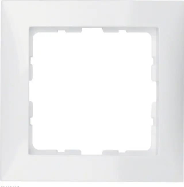 Frame 1gang, S.1, p. white glossy