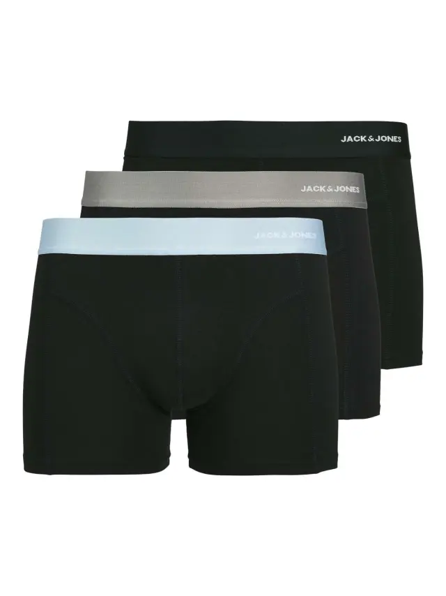 JACNICK BAMBOO TRUNKS 3 PACK Black - XXL