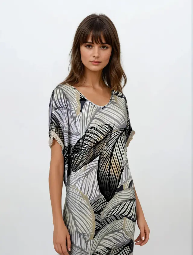 S637 - Oil Green - BEACHDRESS HAVANERA LONG - S 2