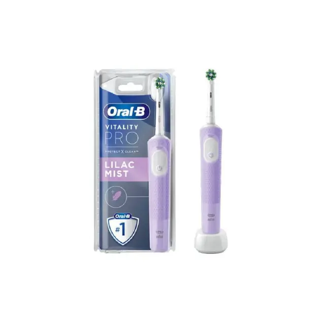 Oral-B Vitality Pro Lilac Mist, Ηλεκτρική Οδοντόβουρτσα Μωβ Χρώμα, 1τεμ