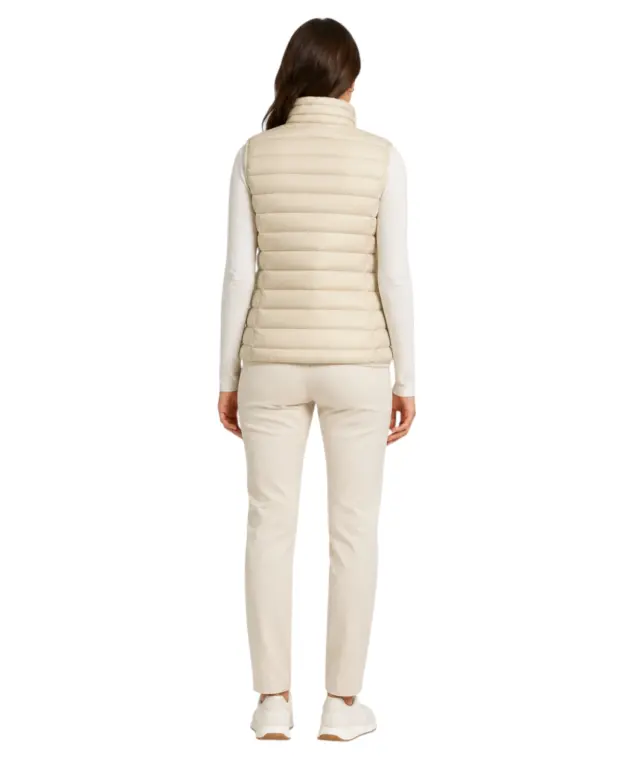 Norway Nautical School - Γυναικείο Αμάνικο Μπουφάν 832651-BEIGE Μπεζ 2
