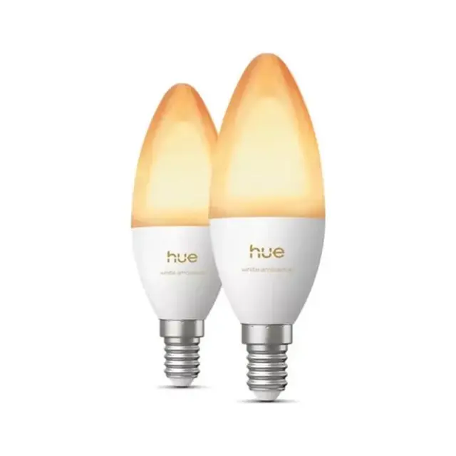 Philips Hue LED Bulb E14 3,7W (1000-20000K) B39 Candle 2pack (929004295602)