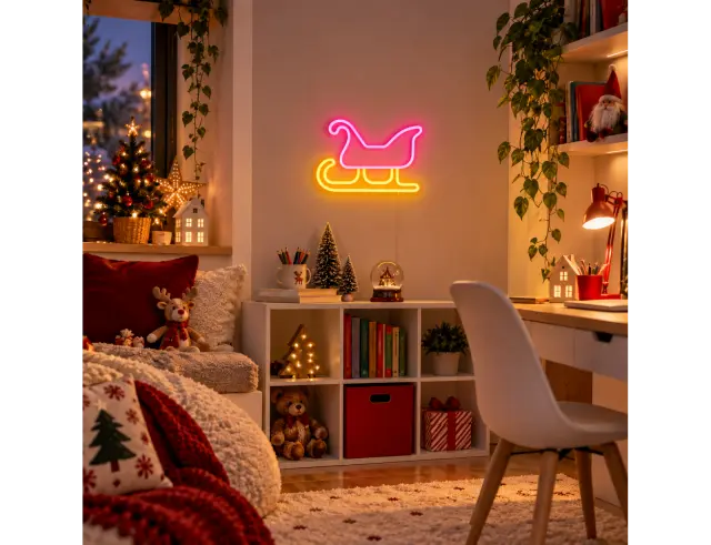 Διακοσμητικό Φωτιστικό Neon Sledge Luca Lighting με Dimmer και διαστάσεις 19.5x1.5x26.5cm - USB 1167145