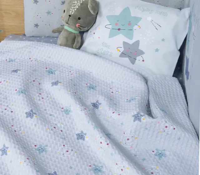ΒΡΕΦΙΚΗ ΚΟΥΒΕΡΤΑ ΠΙΚΕ ΚΟΥΝΙΑΣ EXPLORE THE UNIVERSE 110X150 NEF-NEF HOMEWARE