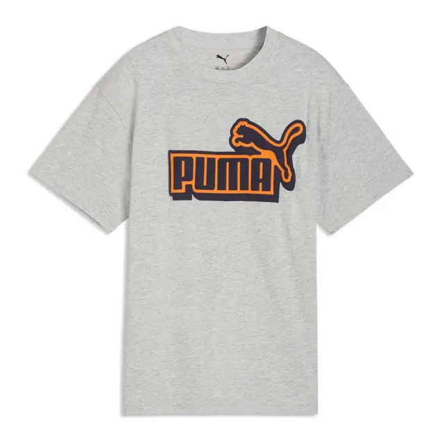 Puma Boy's Essentials Logo Lab Relaxed Front Graphic Tee Γκρι 693387-04 (Puma)