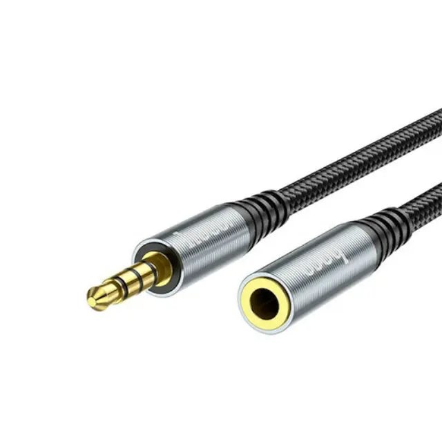 Καλώδιο σύνδεσης Ήχου Hoco UPA20 3.5mm Αρσενικό σε 3.5mm Θηλυκό με Braided Καλώδιο 1m Μαύρο 2