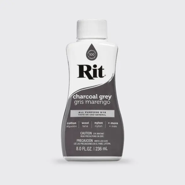 RIT DYE Liquid All-Purpose Βαφή Υφασμάτων – Charcoal Grey 236ml 2