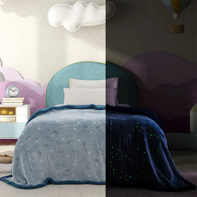 Κουβερτα Ημιδιπλη Luminous Collection 160x220 SPACESHIP Palamaiki - ΗΜΙΔΙΠΛΗ 160 x 220 3