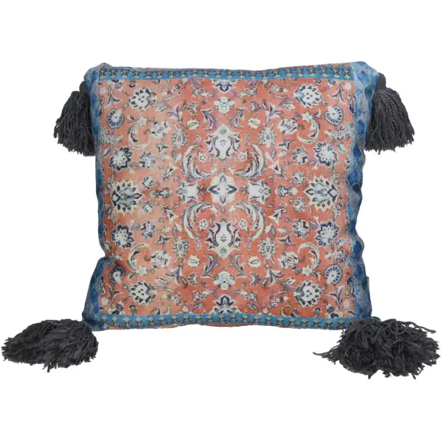 Μαξιλάρι Vintage Πορτοκαλί Βαμβακερό 45x45cm