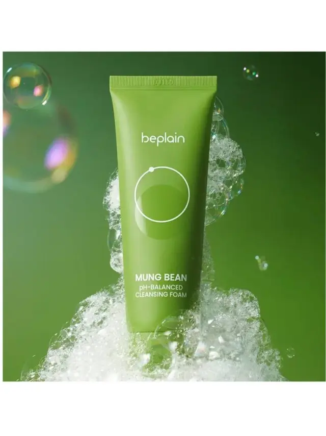 Beplain Mung Bean pH-Balanced Cleansing Foam - Ήπιος Αφρός Καθαρισμού για Καθαρή Επιδερμίδα 3