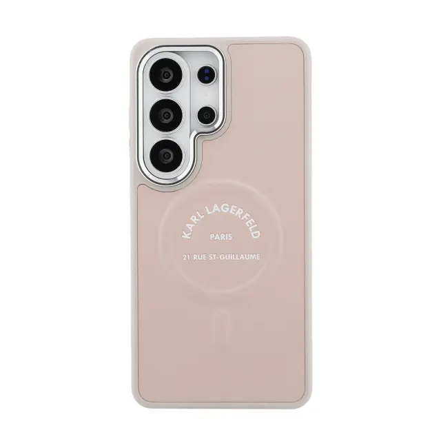 Karl Lagerfeld PU RSG Logo Magnetic Case for Samsung Galaxy S26 Ultra Pink 3