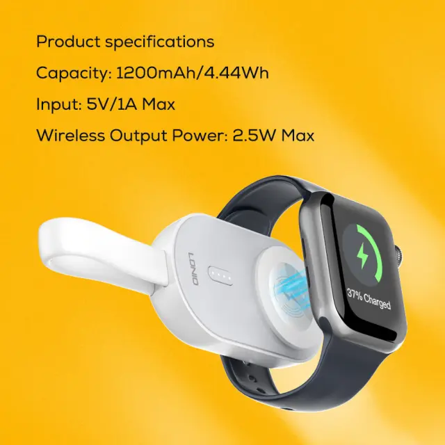 Ldnio AW005 Ασύρματος Φορτιστής Powerbank για Smartwatch Λευκό 2