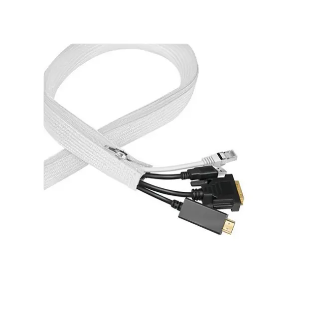 LogiLink Cable Organizer Flexible 5.0m x 30mm White (KAB0090)
