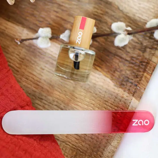 Zao Organic Glass Nail File – Γυάλινη λίμα υψηλής ποιότητας για τέλειο σχηματισμό 2