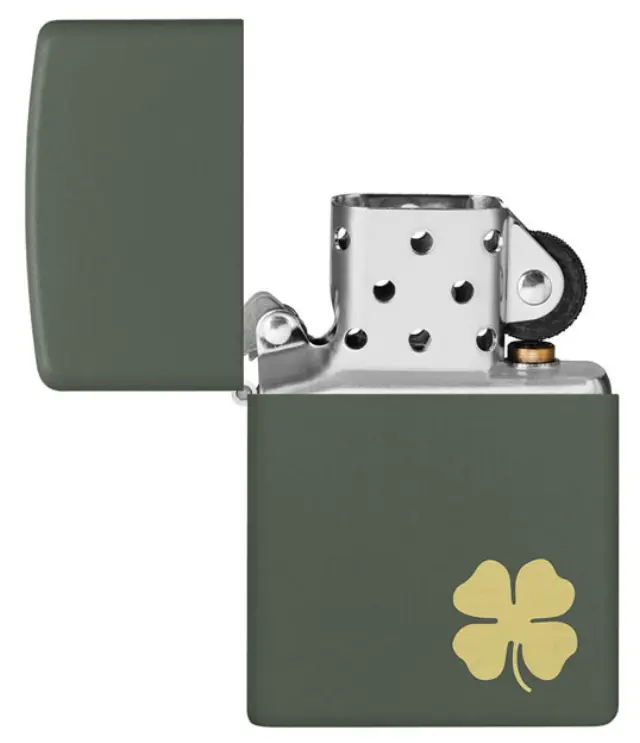 ZIPPO Αναπτήρας - 49796 Four Leaf Clover Design 3