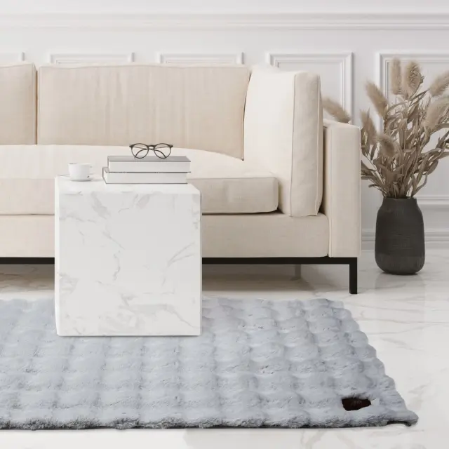Χαλί 150x200 Faux Fur Essential Greenwich Polo Club 3112 Grey 100% Πολυέστερ