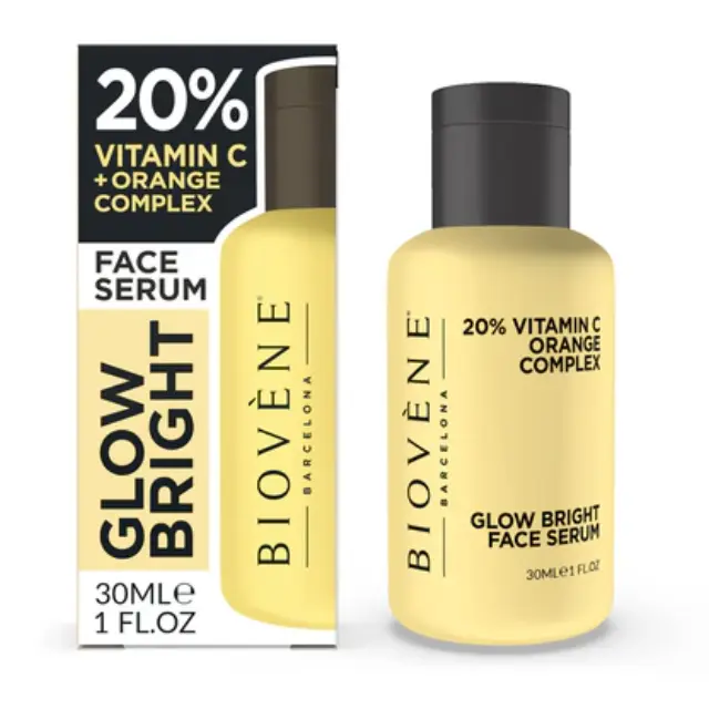 BIOVENE Glow Bright Face Serum 20% Vitamin C + Orange Complex, 30ml