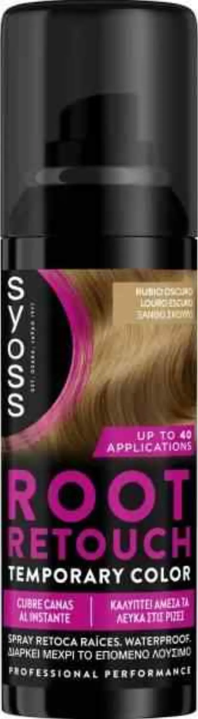 Syoss Root Retouch Color Σπρέι Προσωρινής Κάλυψης Ριζών 120ml - Ξανθό Σκούρο