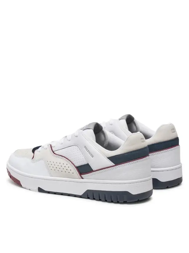 Tommy Hilfiger - Ανδρικά Sneakers Th Basket Modern Street Lth FM0FM05211-YBS Λευκό 3