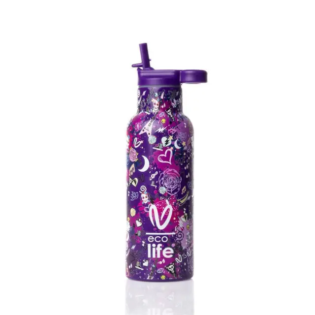 Eco Life Θερμός από ανοξείδωτο ατσάλι purple DAS 500ml 33-BO-2321