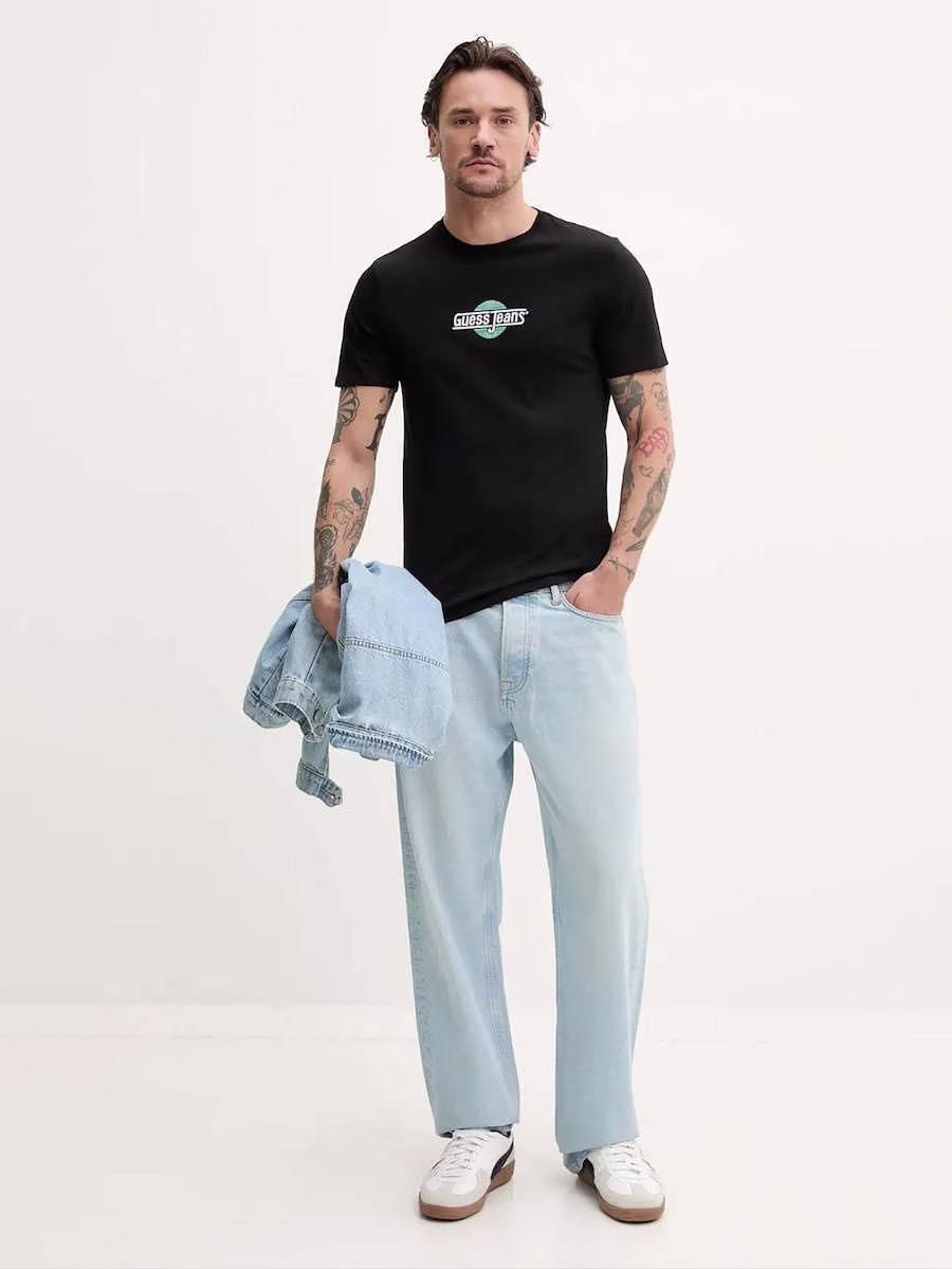 Guess Ανδρικό Μαύρο T-Shirt Μαύρο - XL 3