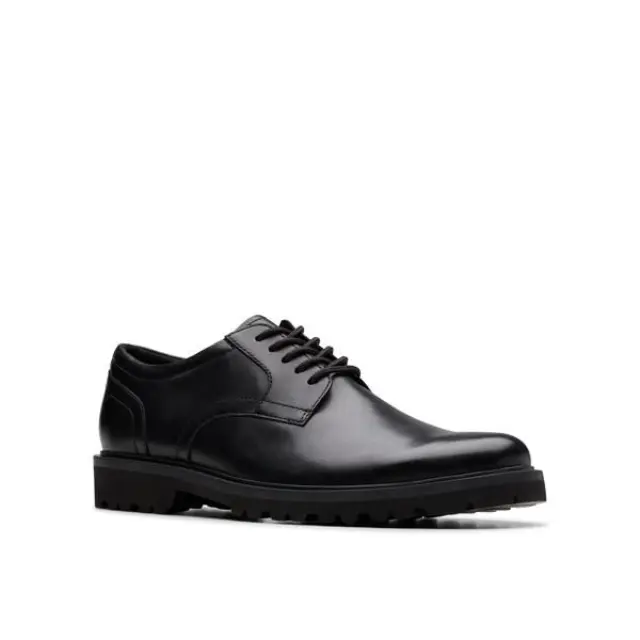 Clarks Berwick Lace Black Black Leather - 42.5 3