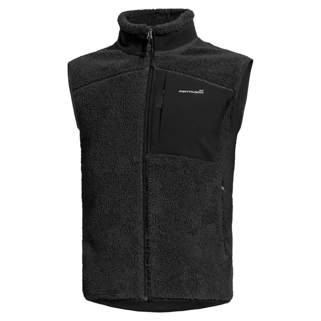 SUMMIT SHERPA FLEECE VEST K04016 01-Black