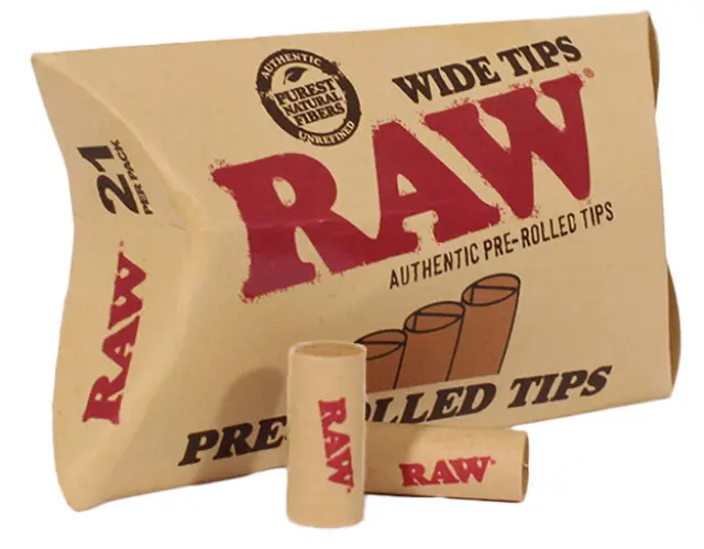 RAW Pre-Rolled Wide Tips Τζιβάνα - Φαρδιά Προτυλιγμένη